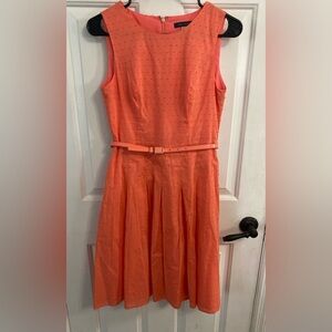 Tommy Hilfiger Coral Midi Dress with Belt